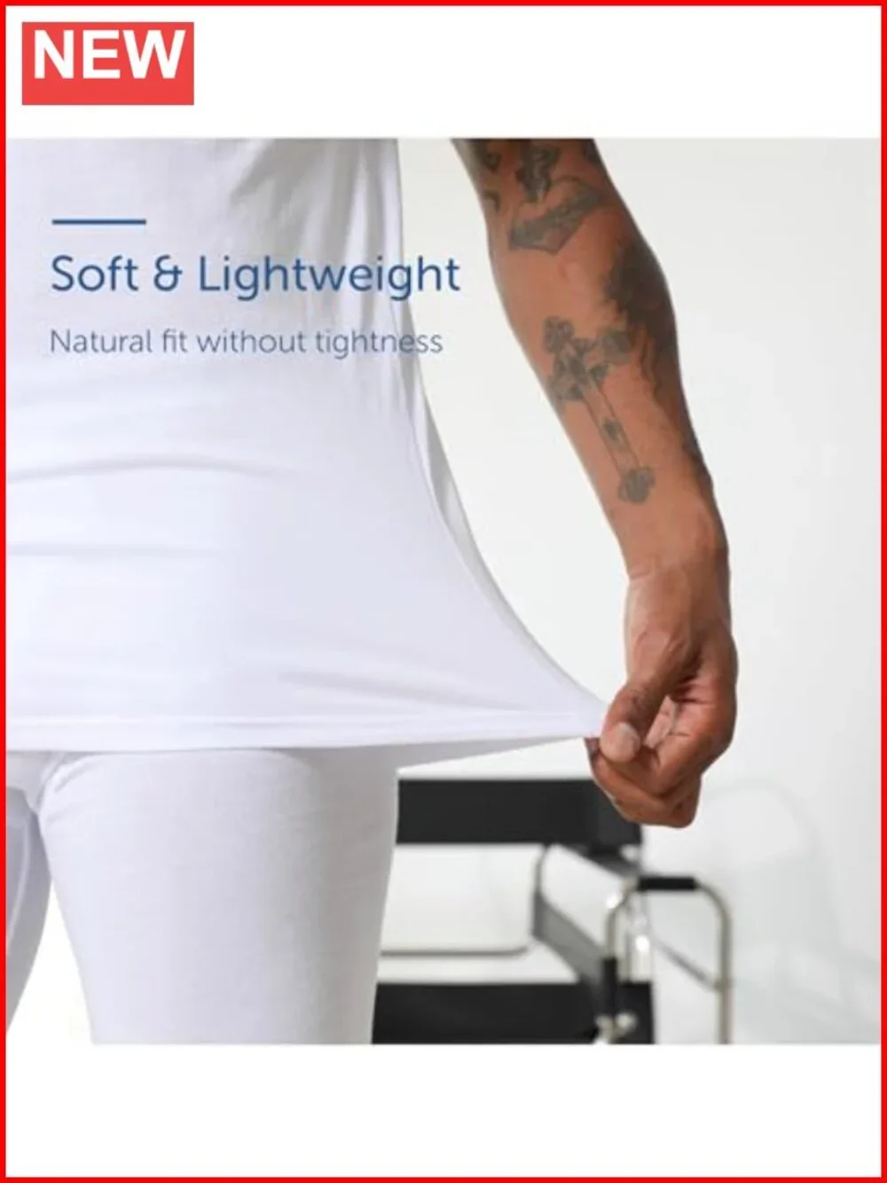 Men's 100% Cotton V-Neck Undershirts Short Sleeve 6-Pack